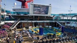 Carnival Dream waves pool and movies