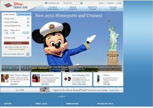 Disney Cruise Line web home page