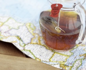 Pot of Tea and Map
