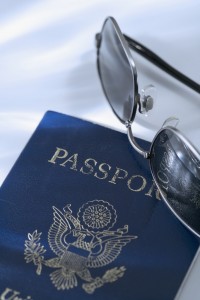 Passport and Sunglasses