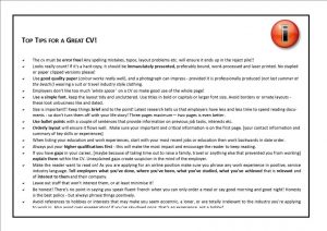 Top Tips for a Great CV_v2